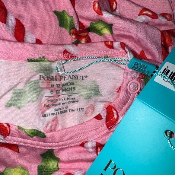 Posh Peanut NWT HELEN RUFFLE LONG SLEEVE BUBBLE ROMPER 3-6 months - Picture 6 of 6